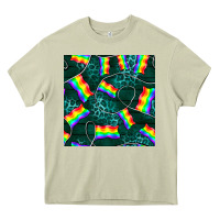 Mossy Pride lgbtq flags with leopard seamless pattern Heavy Core Tee - BundleAndBundleShop