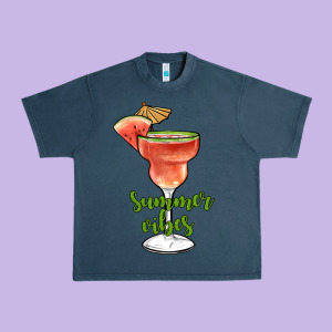 Summer Vibes Urban Heavy Tee Designed By Jahusdesignshop