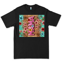 Black floral mama Premium Tee - LillyAllenDesigns