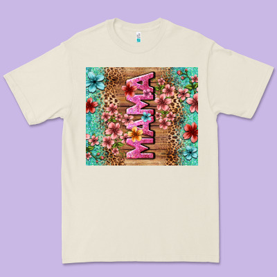 Floral Mama Premium Tee Designed By Lillyallendesigns