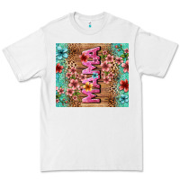 White floral mama Premium Tee - LillyAllenDesigns