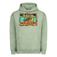 Pigment Oil Green taco tribe western background Urban Hoodie - BarkalooDesign