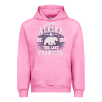 Fuchsia Pink Alaska The Last Frontier Urban Hoodie - lanVoArt
