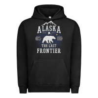 Pigment Black Alaska The Last Frontier Urban Hoodie - lanVoArt