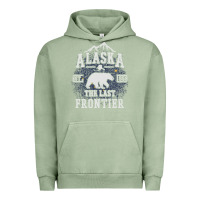 Pigment Oil Green Alaska The Last Frontier Urban Hoodie - lanVoArt