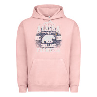 Pigment Salmon Alaska The Last Frontier Urban Hoodie - lanVoArt