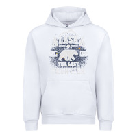 White Alaska The Last Frontier Urban Hoodie - lanVoArt