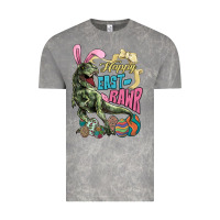 Cloud Rock Happy Easter Day T-rex Vintage Tee - NancyCooperArtShop
