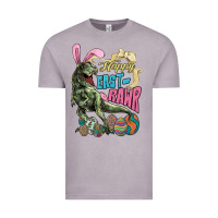 Vintage Zinc Happy Easter Day T-rex Vintage Tee - NancyCooperArtShop