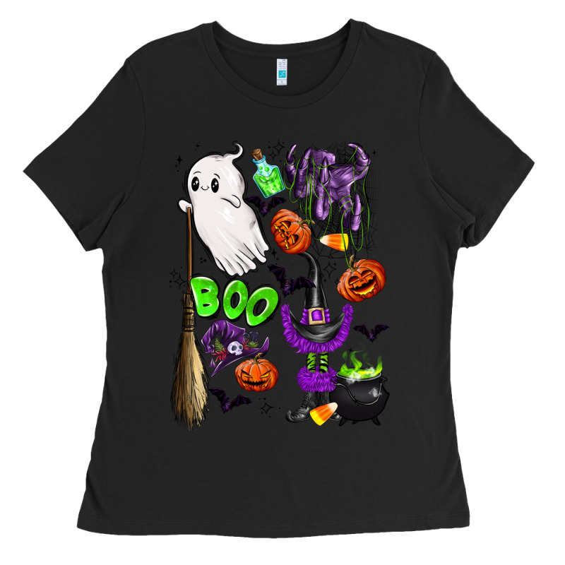 Cute Ghost Ladies Tee by LillyAllenDesigns | Teevron