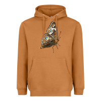 Meerkat Flying Common Buckeye Butterfly Heavyweight Hoodie - LillyAllenDesigns