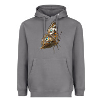 Storm Flying Common Buckeye Butterfly Heavyweight Hoodie - LillyAllenDesigns