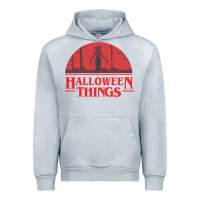 Heather Grey Halloween Things Strange Halloween Urban Hoodie - lanVoArt