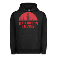 Pigment Black Halloween Things Strange Halloween Urban Hoodie - lanVoArt