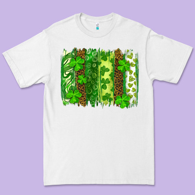 St Patricks Day Brush Stroke Premium Tee Designed By Ranaportraitstore