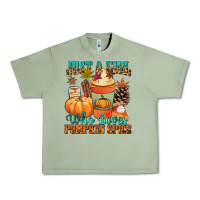 Oil Green Just a girl who loves pumpkin spice Urban Heavy Tee - NancyCooperArtShop
