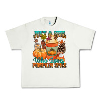 Pistachio Just a girl who loves pumpkin spice Urban Heavy Tee - NancyCooperArtShop