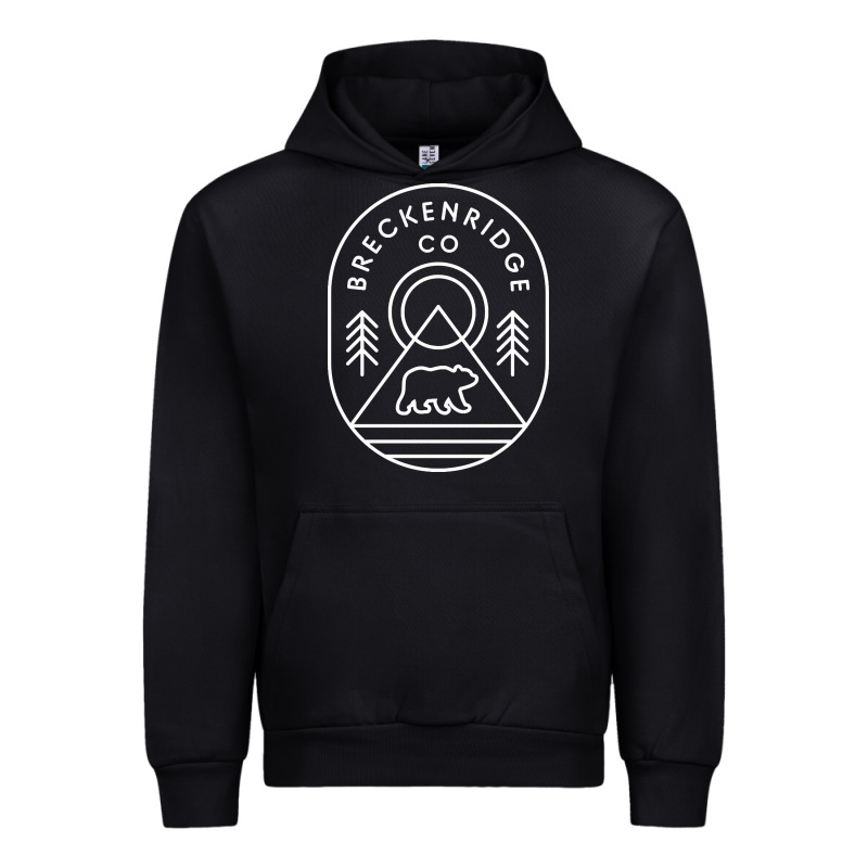 Breckenridge Colorado Bear Mountains Trees Hiking Urban Hoodie by lanVoArt | Teevron