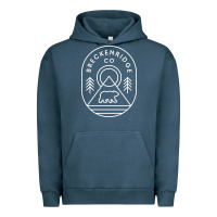 Pigment Midnight Navy Breckenridge Colorado Bear Mountains Trees Hiking Urban Hoodie - lanVoArt