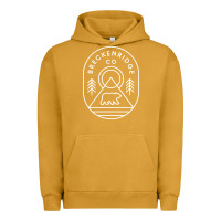 Pigment Peanut Butter Breckenridge Colorado Bear Mountains Trees Hiking Urban Hoodie - lanVoArt