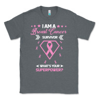 Charcoal Heather I am a Breast Cancer Survivor What is Your Superpower Classic Tee - Bettercallsaul