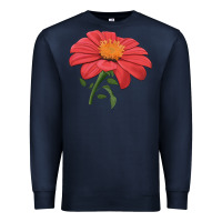 Navy del sol sunflower Premium Sweatshirt - LillyAllenDesigns