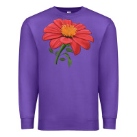 Purple del sol sunflower Premium Sweatshirt - LillyAllenDesigns
