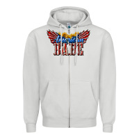 Dove Grey American Babe With Sunflowers Zipper Hoodie - LillyAllenDesigns