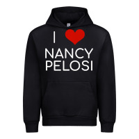 Black Limited Edition I Love Nancy Pelosi Heart Madam Speaker Democratic Pol Urban Hoodie - lanVoArt