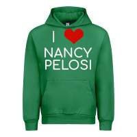 Emerald Limited Edition I Love Nancy Pelosi Heart Madam Speaker Democratic Pol Urban Hoodie - lanVoArt
