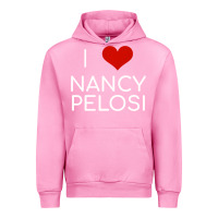 Fuchsia Pink Limited Edition I Love Nancy Pelosi Heart Madam Speaker Democratic Pol Urban Hoodie - lanVoArt
