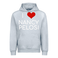 Heather Grey Limited Edition I Love Nancy Pelosi Heart Madam Speaker Democratic Pol Urban Hoodie - lanVoArt