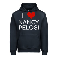 Navy Limited Edition I Love Nancy Pelosi Heart Madam Speaker Democratic Pol Urban Hoodie - lanVoArt