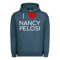 Pigment Midnight Navy Limited Edition I Love Nancy Pelosi Heart Madam Speaker Democratic Pol Urban Hoodie - lanVoArt