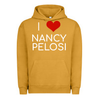 Pigment Peanut Butter Limited Edition I Love Nancy Pelosi Heart Madam Speaker Democratic Pol Urban Hoodie - lanVoArt