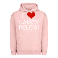 Pigment Salmon Limited Edition I Love Nancy Pelosi Heart Madam Speaker Democratic Pol Urban Hoodie - lanVoArt