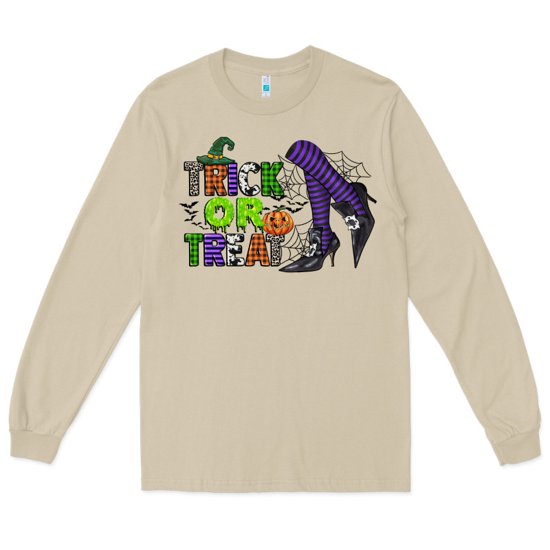 Trick Or Treat Long Sleeve Tee by CowGirlArtShop | Teevron
