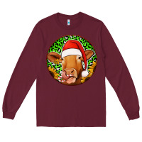 Burgundy christmas circle earrings Long Sleeve Tee - Jasminsmagicworld