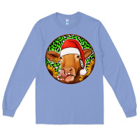 Colony Blue christmas circle earrings Long Sleeve Tee - Jasminsmagicworld