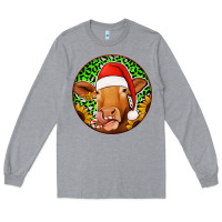 Heather Grey christmas circle earrings Long Sleeve Tee - Jasminsmagicworld