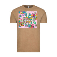 Vintage Coffee Hunny Bunny and egg Easter Vintage Tee - NancyCooperArtShop