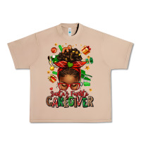 Burro santas favorite caregiver afro messy bun Urban Heavy Tee - texasbilliewilder