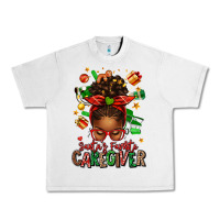 Lunar Rock santas favorite caregiver afro messy bun Urban Heavy Tee - texasbilliewilder