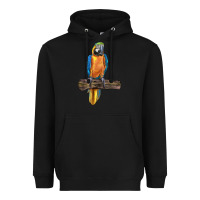 Black blue throated macaw Heavyweight Hoodie - LillyAllenDesigns
