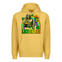 Antique Gold luckysaurus Premium Hoodie - FaDigitalArtStudio