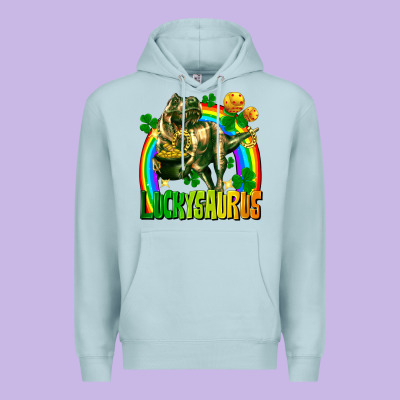 Luckysaurus Premium Hoodie Designed By Fadigitalartstudio