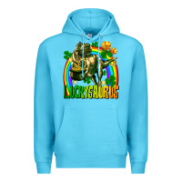 Ocean Blue luckysaurus Premium Hoodie - FaDigitalArtStudio