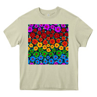 Mossy Pride lgbtq flowers seamless pattern Heavy Core Tee - BundleAndBundleShop