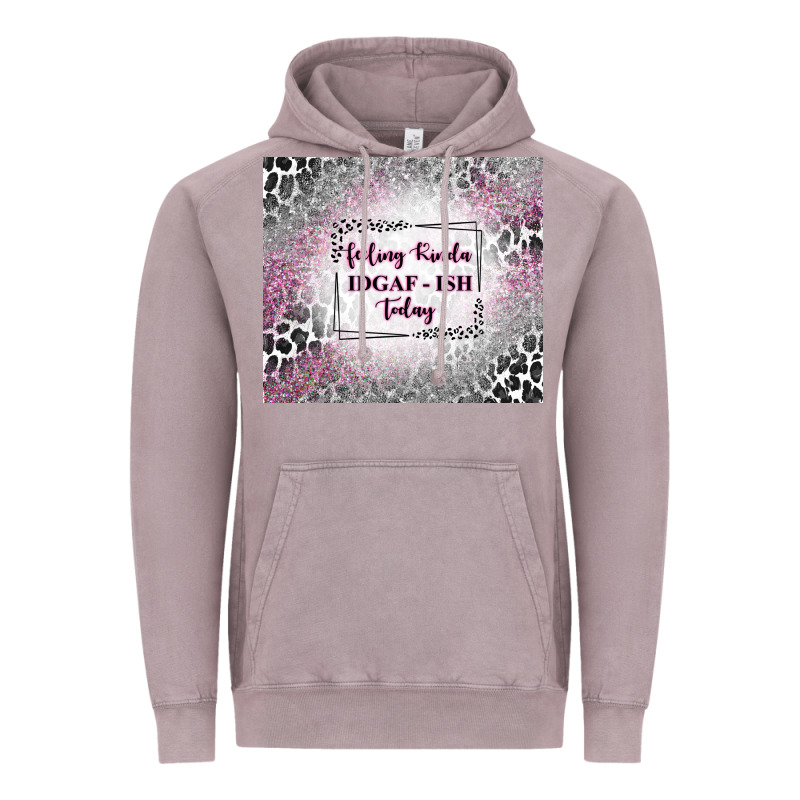 Feeling Kinda Idgaf Ish Today With Leopard Vintage Hoodie by TumblerDesignByShophia | Teevron