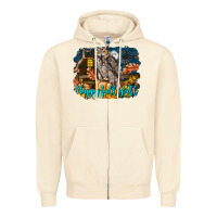 Sandshell Happy Fall Y'all Owl Zipper Hoodie - LillyAllenDesigns